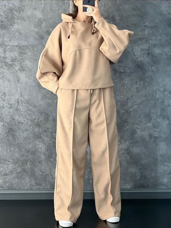 00d2226414e59d189ac5ccf74adb7f2345184087071561a50847cbe84ad8dd82 Women's Casual Hooded Solid Color Suit