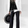 06b445742edb68c7757b5fc79cd53d4680c93be65e470426baff2a233da01755 3D digital print women's V-neck asymmetrical fashion casual shirt pantsuit
