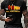 12898b7afc8c986c61a629693b58aa4da4d6aa724bbfeed38bbf4eadef469566 Men's Walk For Peace With Aloka Printed T-shirt
