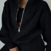 1303abd2c5d55a598bfe45ee834ee12e0ea57d96c6922ffece62c564331184fe Sweatshirt and sweatpants two-piece suit