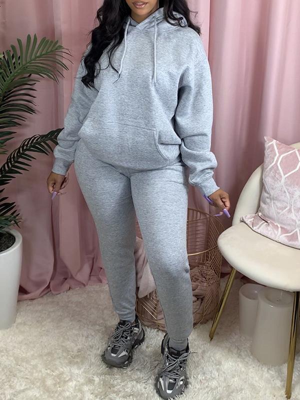 1bd6424cef126bb289486e4aead596b2f42df5f5cc3850667f571da14c67b45a-1 Solid color fleece two-piece sweatshirt