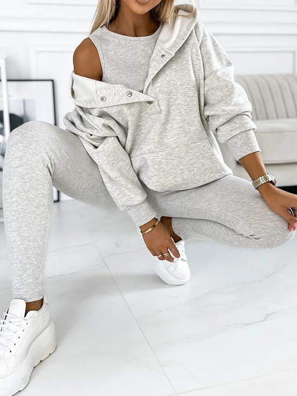 1eac14a509dc02544eeb935d1f0d82c420aa3f226689560b306e86cbead988b2 Casual and Comfortable Sweatshirt Suit