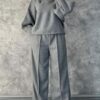 350007bdabe8b1c2757eb240e6fc034a507de6154b5593d96b83fedd2d227eaf Women's Casual Hooded Solid Color Suit
