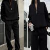 3afda25b81ed4661d28da7e7c3cba57e9fd55fd4ad63d21d614e337609b84c10 Sweatshirt and sweatpants two-piece suit