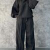 69d44ef13b6b718f9da95c448f23a26f8b8c3004959fd72b2e57d8e5d3eaafcf Women's Casual Hooded Solid Color Suit