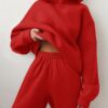 73aa1c261a3530c13a77dfc44e54ef75ba5bb366ec09db61bbcc480e5153fbbe Casual fashion thickened long-sleeved sweatshirt and trousers two-piece set for women