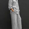 7788b8f2cf373799299bfbe0a90ce2ab387f07714f678f3c7a969e2ac06a5fea Commuting style shirt top trouser leg pants suit
