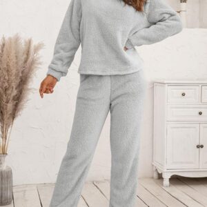 Loose Casual Home Wear Double-sided Plush Two-piece Set