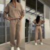8fa7c367f8d6044aeadf06ec913847c472deb36ed3e680f5ad9e92e19c0992cc Sweatshirt and sweatpants two-piece suit