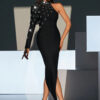992f61bff0e7970e498c55a5ff4ec903db5e31d910cca1936e46cf702ca0be86 Karina Diamond Maxi Dress In Black