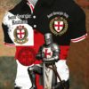 9c9256fb20173a53ae819b8017af9b3011569317bb0aa57ebb15bb9a1dda1203 Men's Retro St George's Day Casual Short-Sleeve Polo Shirt