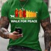 a9ac7cfe26457038672e8e0cd57fb0410448d51d2a82994afe9233b908887ecd Men's Walk For Peace With Aloka Printed T-shirt