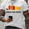 b4dfcee2236cd118275253550369e3a910c014abf77089a2fb346c86baa696ca Men's Walk For Peace With Aloka Printed T-shirt