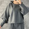 c905ad8cd73adf2103e6bdf237fdc2c4ca77897c5392ba130f6bfeaf42e2fe1a Women's Casual Hooded Solid Color Suit