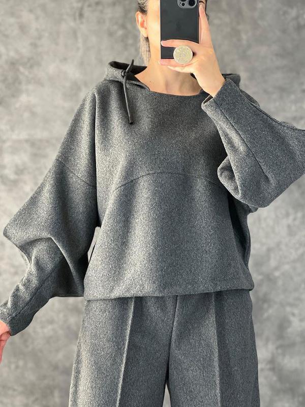 c905ad8cd73adf2103e6bdf237fdc2c4ca77897c5392ba130f6bfeaf42e2fe1a Women's Casual Hooded Solid Color Suit