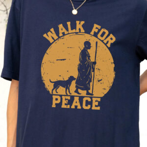 Women's Monk Hiking Commemorative Print T-Shirt