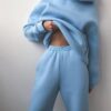 cba5a3576616dfac840913ba9c97900d179a23570d1c300e9fbb7b45a3a5b1a7 Casual fashion thickened long-sleeved sweatshirt and trousers two-piece set for women