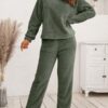 cf797f00df0764caa440758ca268deee72e0e746b5d83e74242796f9d2651537 Loose Casual Home Wear Double-sided Plush Two-piece Set