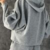 d6780c2dcd8ebe48285355d2e710b90f139c5165705baed62cd74dcf0906abcd Women's Casual Hooded Solid Color Suit