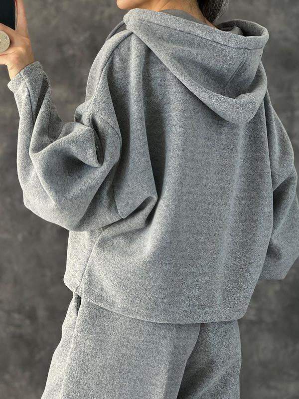 d6780c2dcd8ebe48285355d2e710b90f139c5165705baed62cd74dcf0906abcd Women's Casual Hooded Solid Color Suit