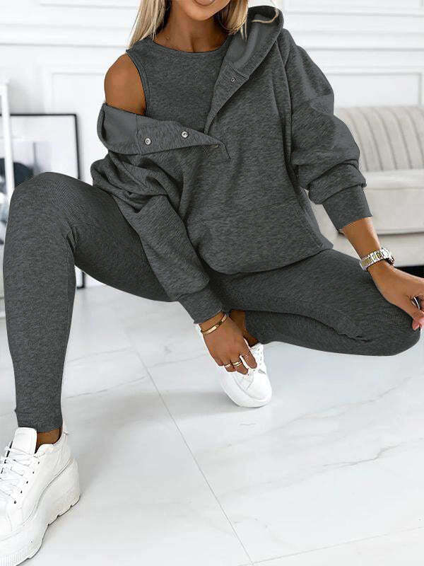 e99f60e19408057ca211677f95a06e31b8284a01ef08c6955c82594c843f430d Casual and Comfortable Sweatshirt Suit