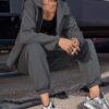 f5c60c17b17bcd9c6607aa3333773ccf6b768c4ed35d7154c2d0663a22015de1 Women's solid color hooded long-sleeved ankle set sports two-piece set